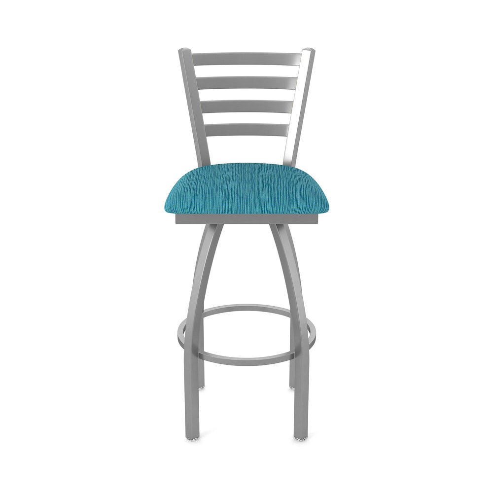 410 Jackie Stainless Steel 36" Swivel Bar Stool with Graph Tidal Seat