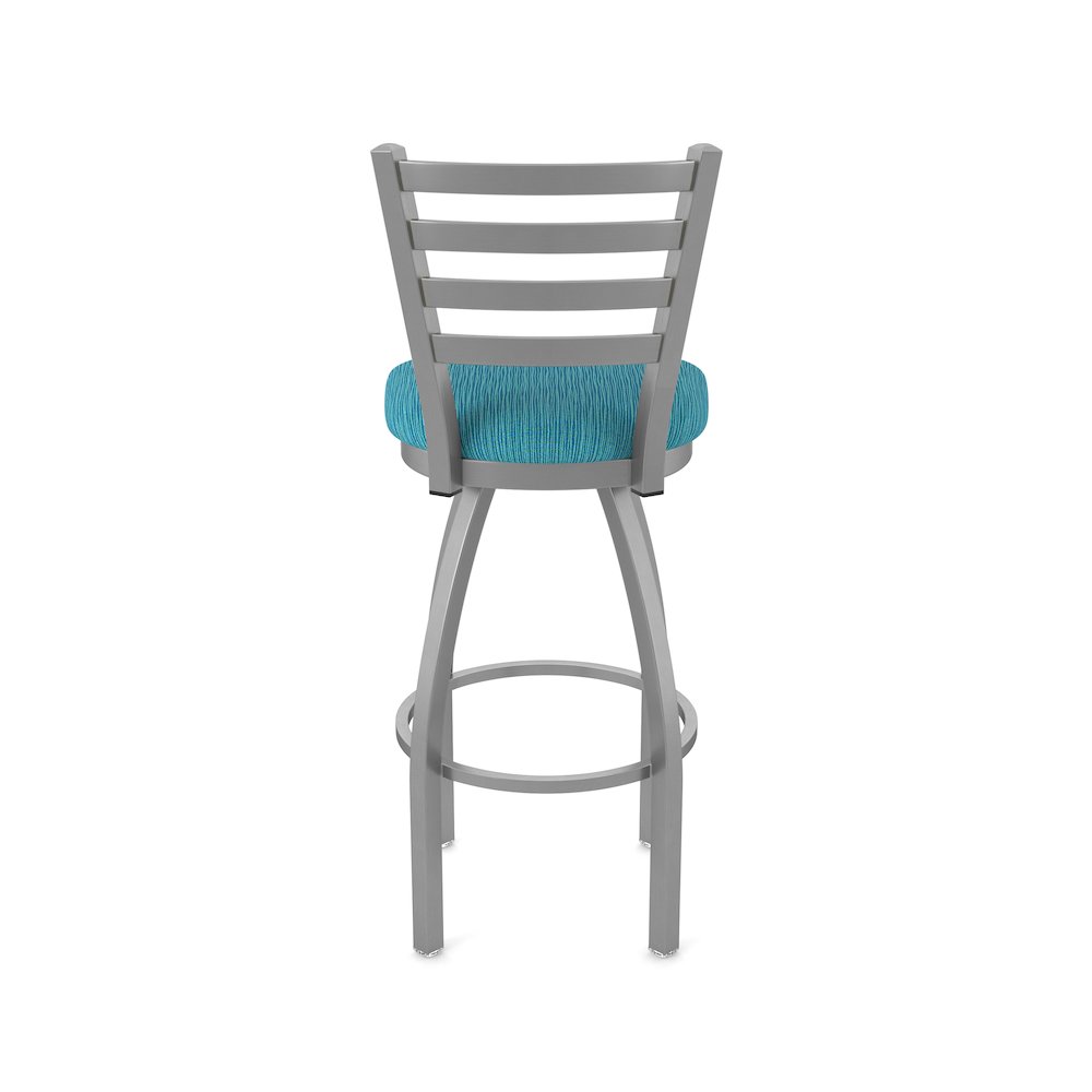 410 Jackie Stainless Steel 36" Swivel Bar Stool with Graph Tidal Seat