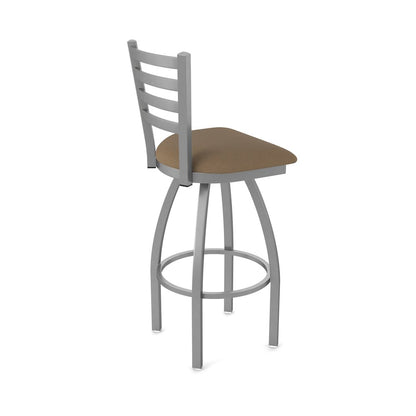 410 Jackie Stainless Steel 25" Swivel Counter Stool with Rein Thatch Seat