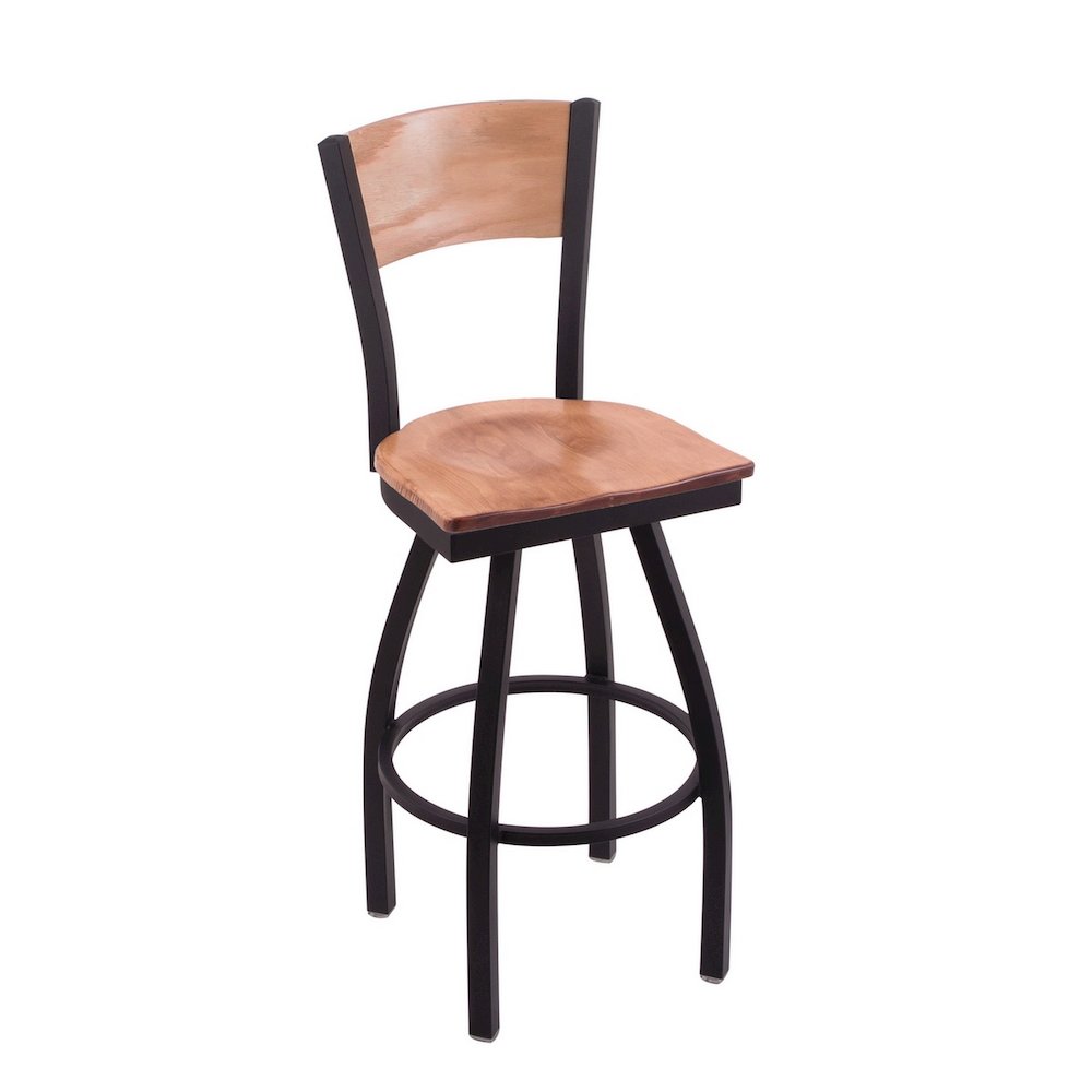 U.S. Space Force 30" Swivel Bar Stool with Black Wrinkle Finish