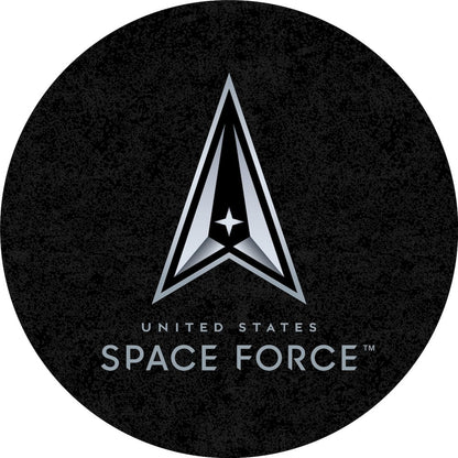 United States Space Force 36" Tall - 30" Top Pub Table with Black Wrinkle Finish