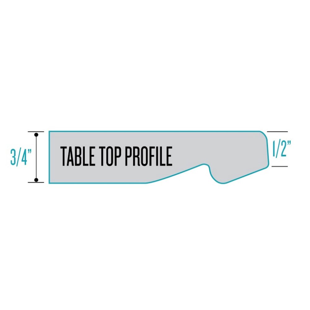 All-Season Table with 32" Diameter Greystone Top with Umbrella Hole