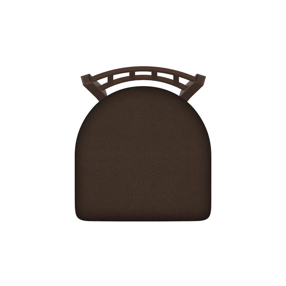 610 Contessa 18" Chair with Bronze Finish and Rein Coffee Seat