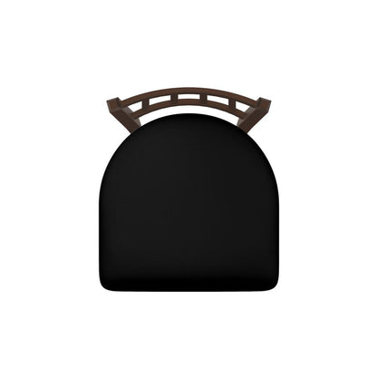 610 Contessa 18" Chair with Bronze Finish and Black Vinyl Seat