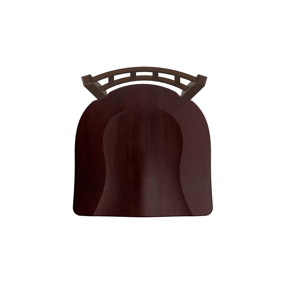 610 Contessa 18" Chair with Bronze Finish and Dark Cherry Oak Seat