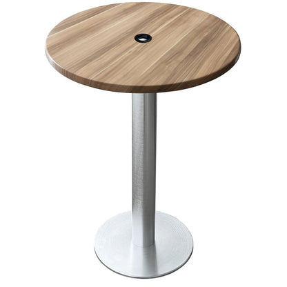 All-Season Table with 36" Diameter Natural Top with Umbrella Hole