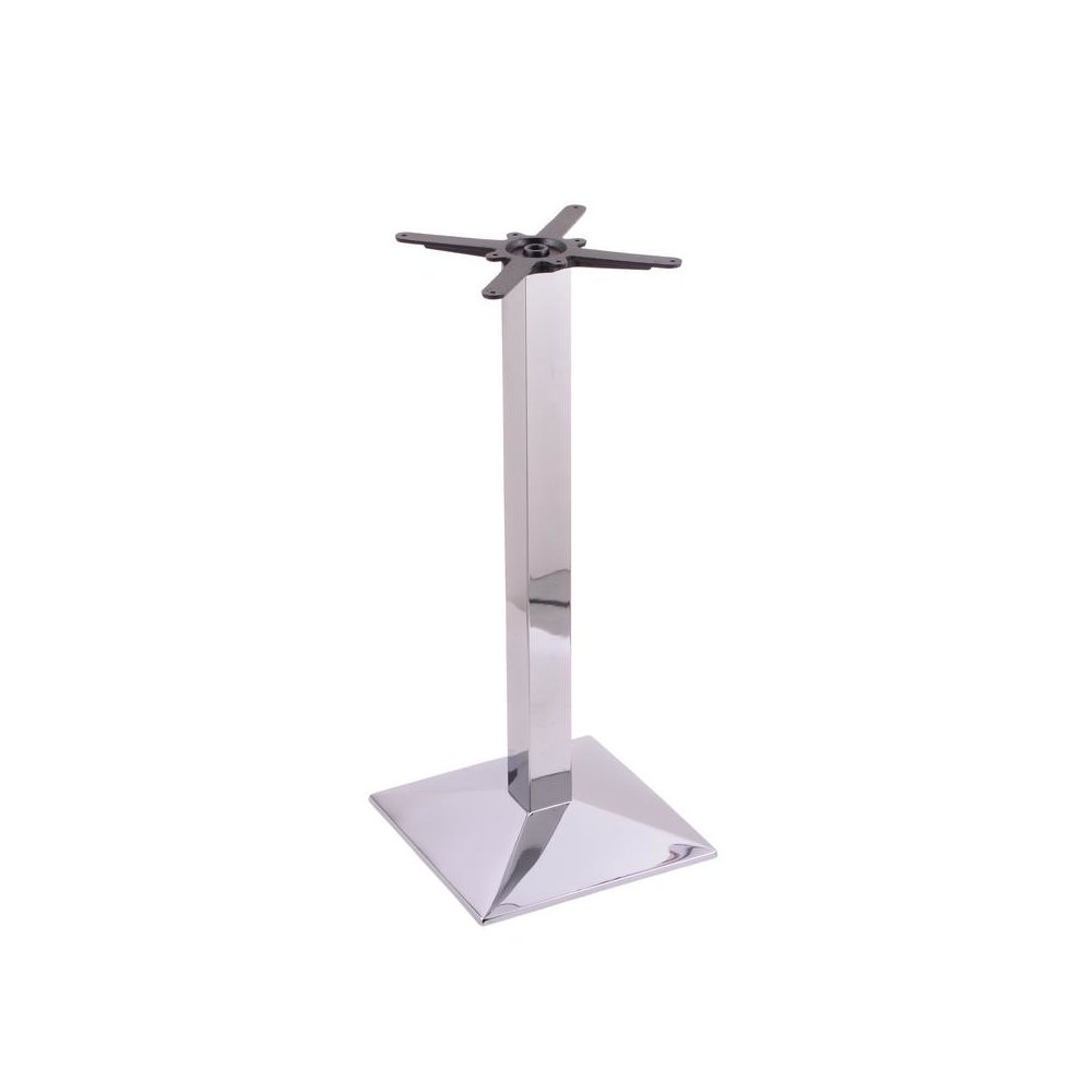 217 Chrome Cast Iron Counter Height Base with Square Foot