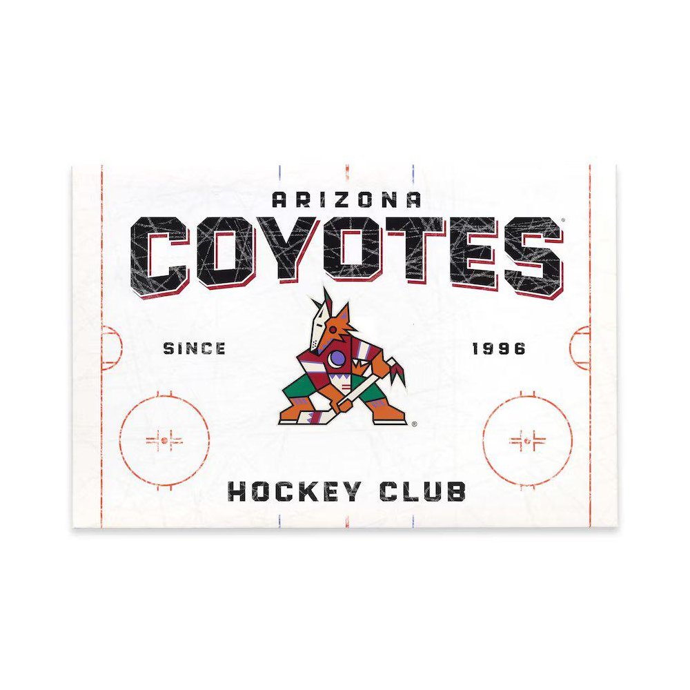 Arizona Coyotes 15" x 20" Canvas Wall Art