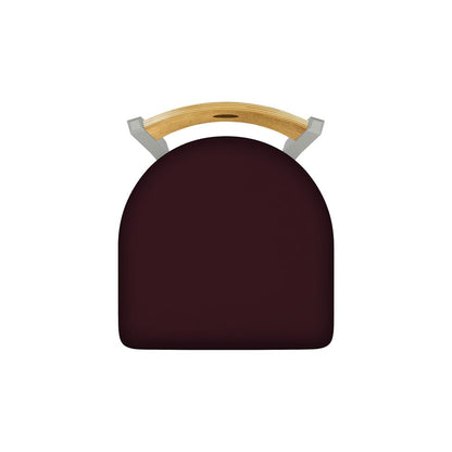 630 Voltaire 18" Chair with Anodized Nickel Finish, Medium Back, and Canter Bordeaux Seat
