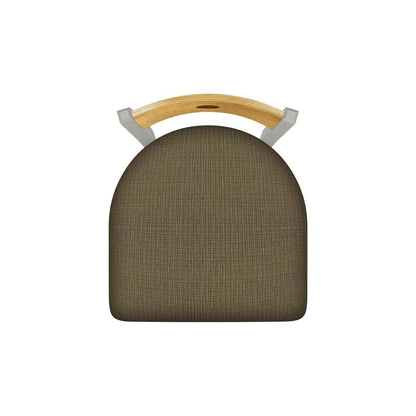 630 Voltaire 18" Chair with Anodized Nickel Finish, Medium Back, and Graph Cork Seat