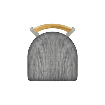 630 Voltaire 18" Chair with Anodized Nickel Finish, Medium Back, and Graph Alpine Seat