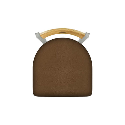 630 Voltaire 18" Chair with Anodized Nickel Finish, Medium Back, and Rein Thatch Seat