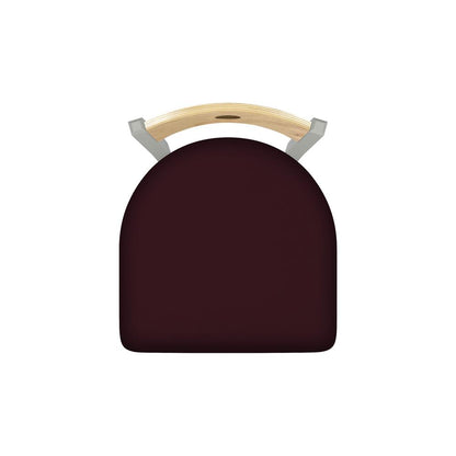 630 Voltaire 18" Chair with Anodized Nickel Finish, Natural Back, and Canter Bordeaux Seat