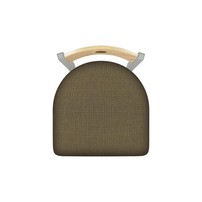 630 Voltaire 18" Chair with Anodized Nickel Finish, Natural Back, and Graph Cork Seat