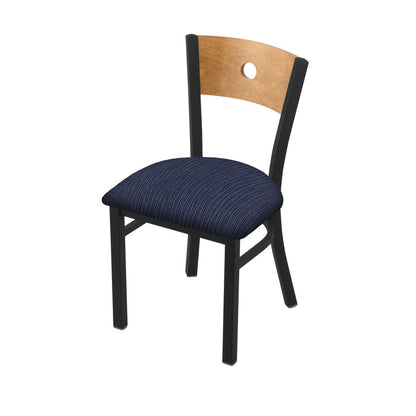 630 Voltaire 18" Chair with Black Wrinkle Finish, Medium Back, and Graph Anchor Seat