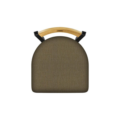 630 Voltaire 18" Chair with Black Wrinkle Finish, Medium Back, and Graph Cork Seat