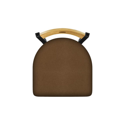 630 Voltaire 18" Chair with Black Wrinkle Finish, Medium Back, and Rein Thatch Seat