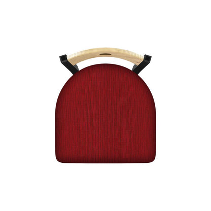 630 Voltaire 18" Chair with Black Wrinkle Finish, Natural Back, and Graph Ruby Seat