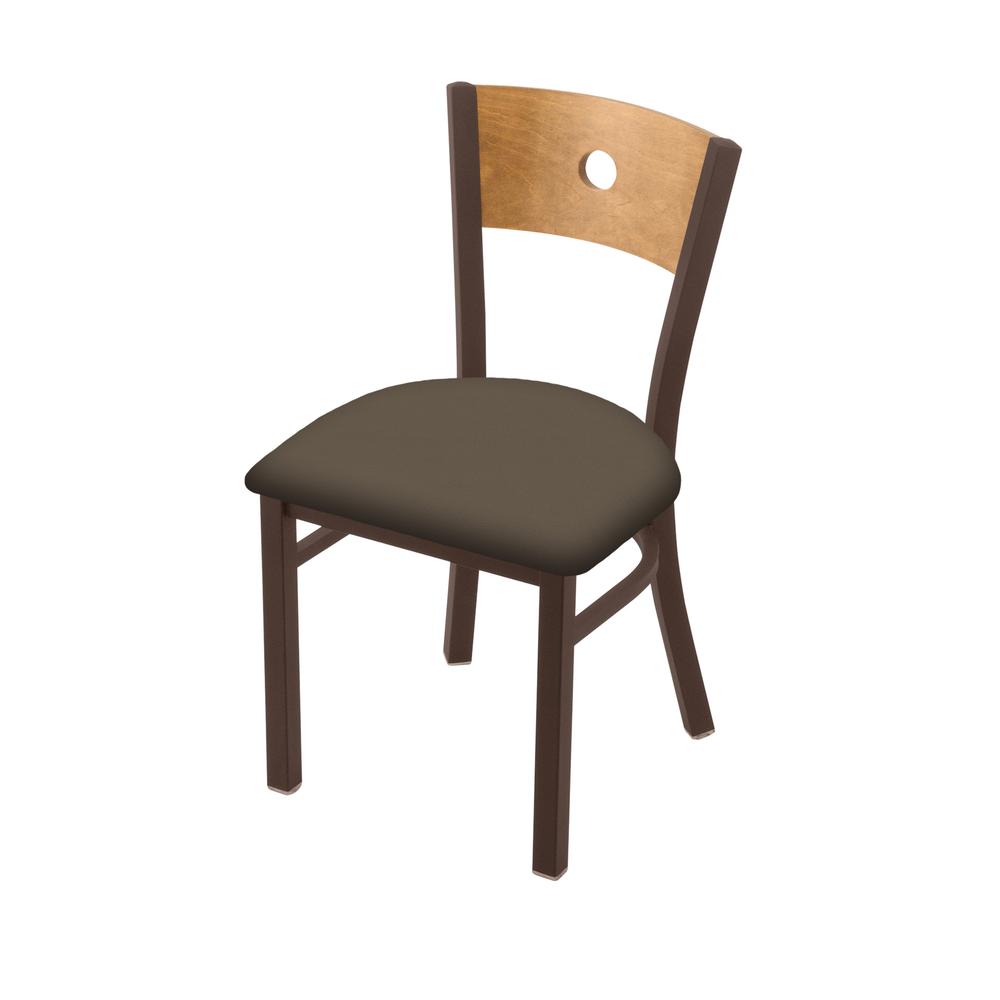 630 Voltaire 18" Chair with Bronze Finish, Medium Back, and Canter Earth Seat