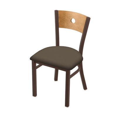 630 Voltaire 18" Chair with Bronze Finish, Medium Back, and Canter Earth Seat
