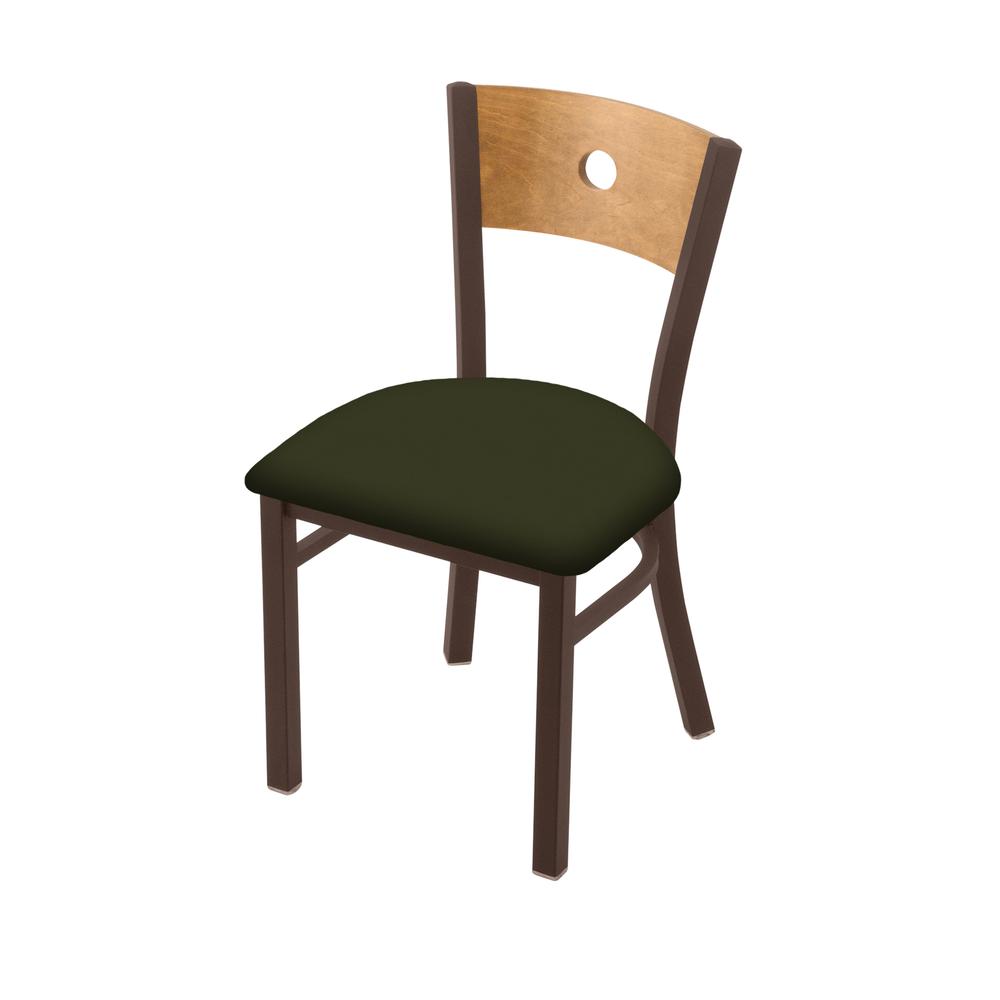 630 Voltaire 18" Chair with Bronze Finish, Medium Back, and Canter Pine Seat