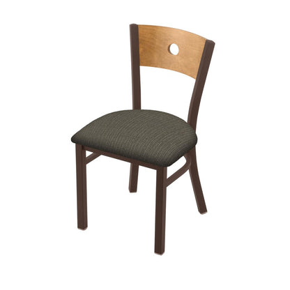 630 Voltaire 18" Chair with Bronze Finish, Medium Back, and Graph Chalice Seat