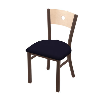 630 Voltaire 18" Chair with Bronze Finish, Natural Back, and Canter Twilight Seat