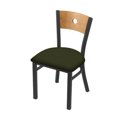 630 Voltaire 18" Chair with Pewter Finish, Medium Back, and Canter Pine Seat