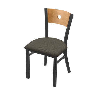 630 Voltaire 18" Chair with Pewter Finish, Medium Back, and Graph Chalice Seat