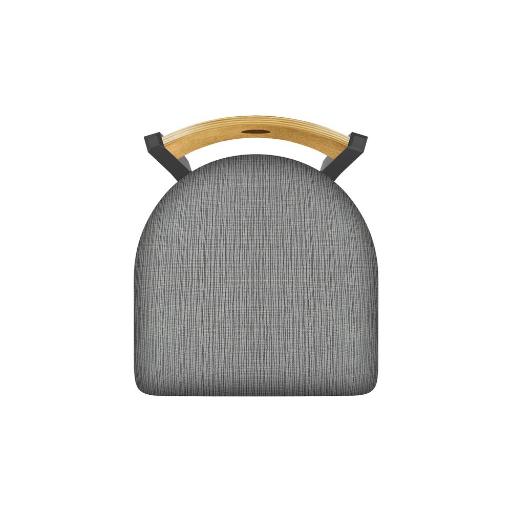 630 Voltaire 18" Chair with Pewter Finish, Medium Back, and Graph Alpine Seat