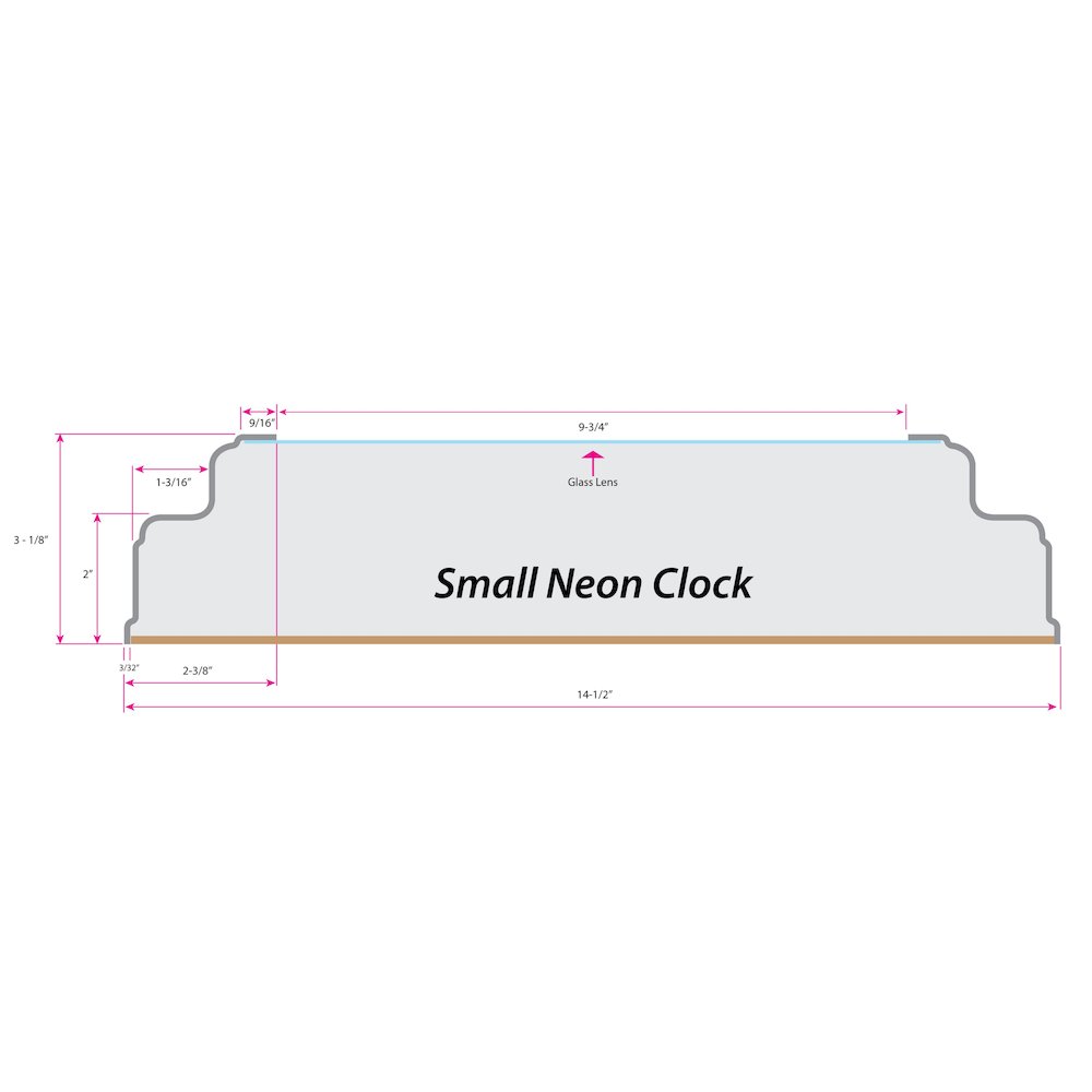 Indiana University 15" Double Neon Wall Clock