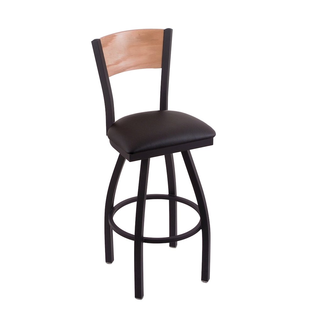U.S. Space Force 36" Swivel Bar Stool with Black Wrinkle Finish