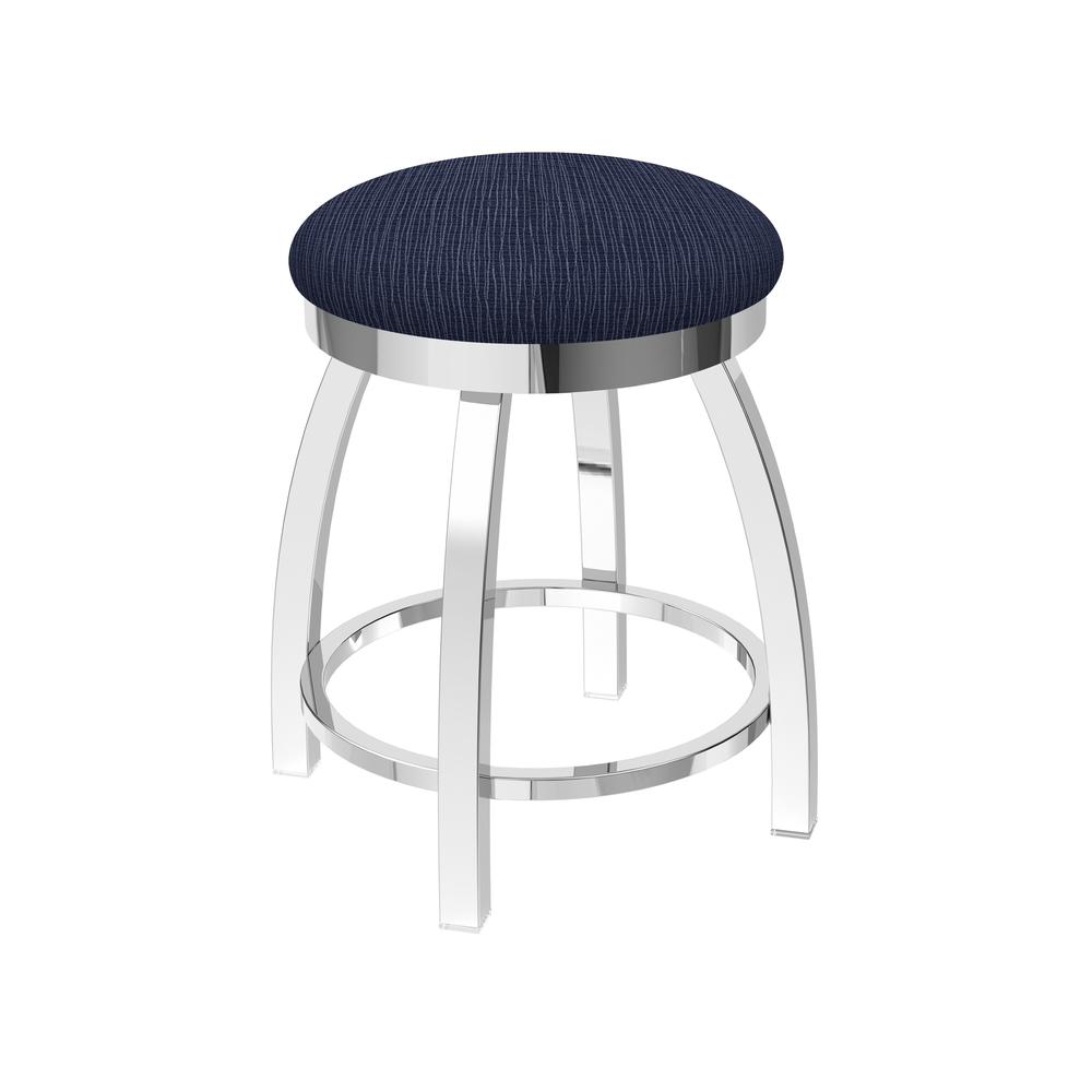 802 Misha 18" Swivel Vanity Stool with Chrome Finish and Graph Anchor Seat