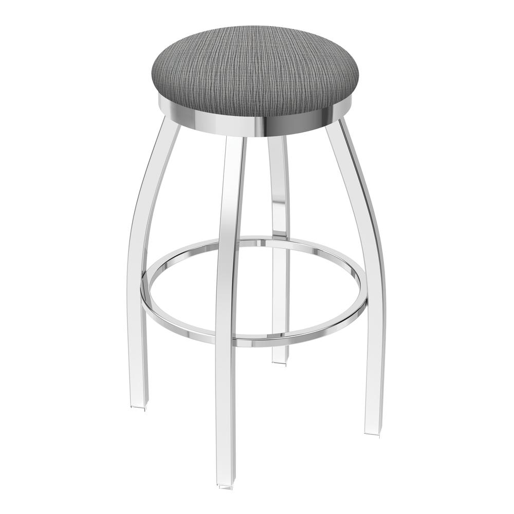 802 Misha 36" Swivel Extra Tall Bar Stool with Chrome Finish and Graph Alpine Seat