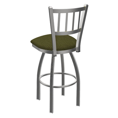 810 Contessa Stainless Steel 25" Swivel Counter Stool with Graph Parrot Seat