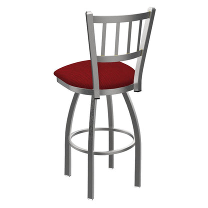 810 Contessa Stainless Steel 25" Swivel Counter Stool with Graph Ruby Seat