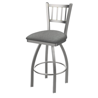810 Contessa Stainless Steel 25" Swivel Counter Stool with Graph Alpine Seat