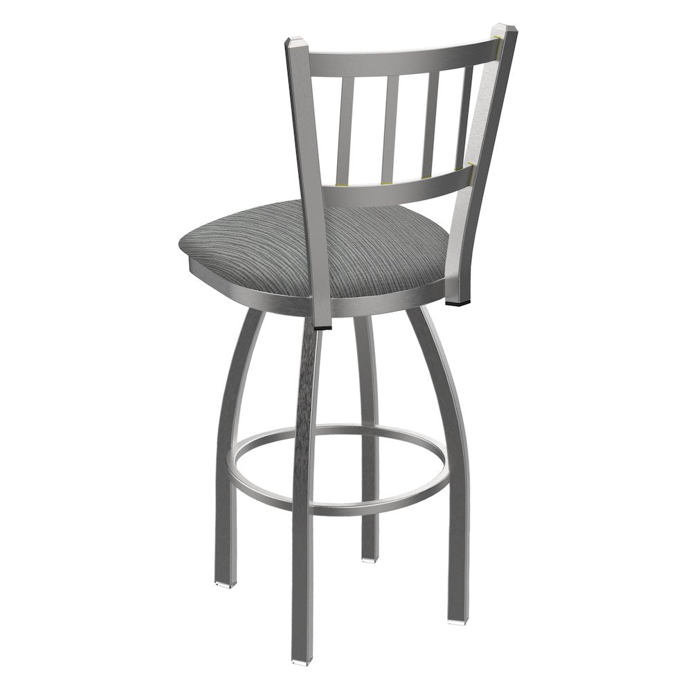 810 Contessa Stainless Steel 25" Swivel Counter Stool with Graph Alpine Seat
