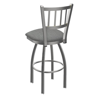 810 Contessa Stainless Steel 25" Swivel Counter Stool with Graph Alpine Seat