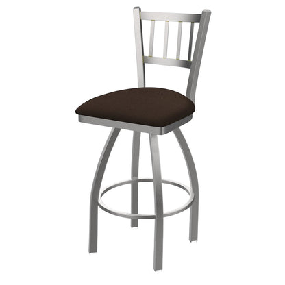 810 Contessa Stainless Steel 25" Swivel Counter Stool with Rein Coffee Seat