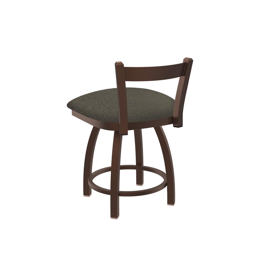 821 Catalina 18" Low Back Swivel Vanity Stool with Bronze Finish and Graph Chalice Seat