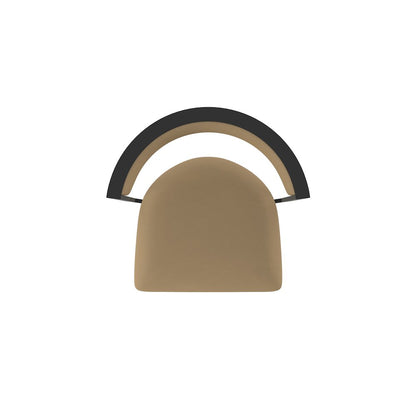 Swivel Counter Stool with Black Wrinkle Finish and Canter Sand Seat and Back