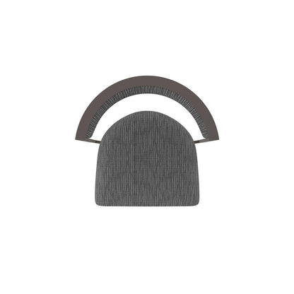 Swivel Counter Stool with Bronze Finish and Graph Coal Seat and Back