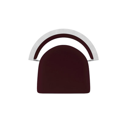 Swivel Counter Stool with Anodized Nickel Finish and Canter Bordeaux Seat