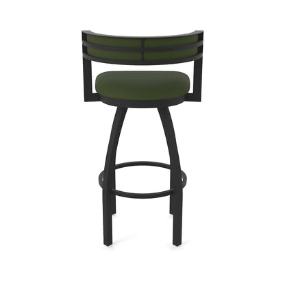 Swivel Counter Stool with Black Wrinkle Finish and Canter Pine Seat and Back