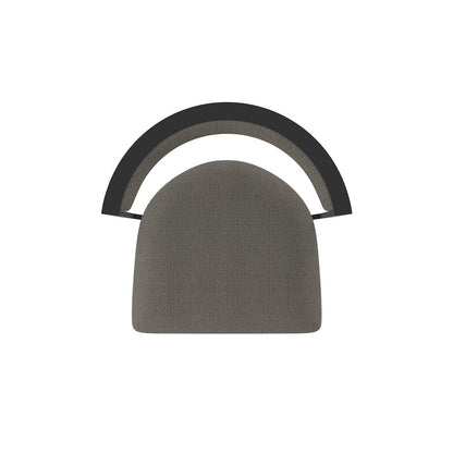 Swivel Counter Stool with Black Wrinkle Finish and Graph Chalice Seat and Back
