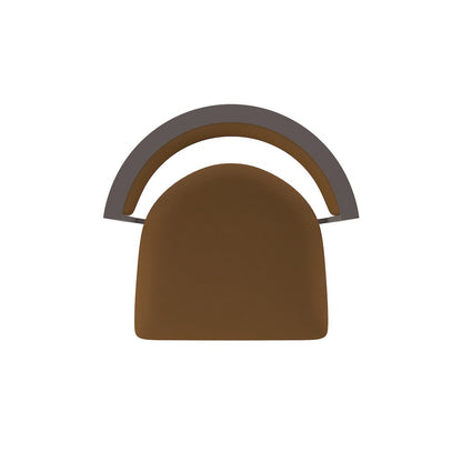 Swivel Counter Stool with Bronze Finish and Canter Thatch Seat and Back