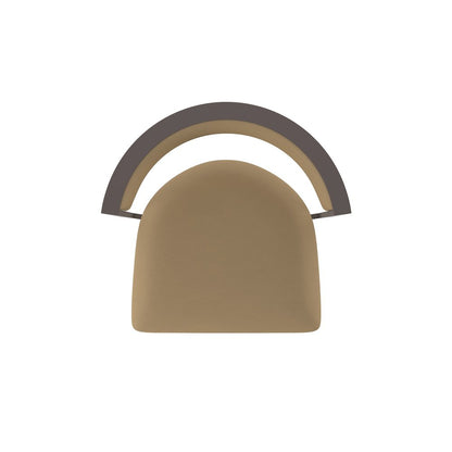 Swivel Counter Stool with Bronze Finish and Canter Sand Seat and Back