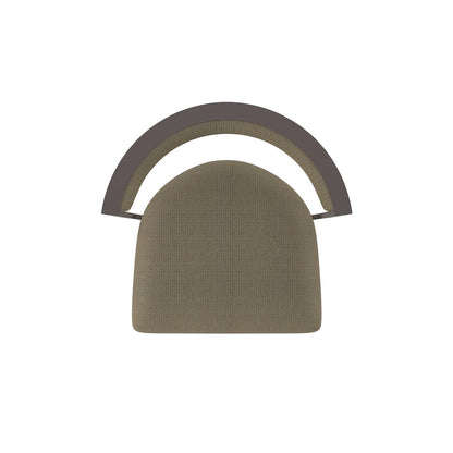 Swivel Counter Stool with Bronze Finish and Graph Cork Seat and Back