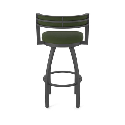 Swivel Counter Stool with Pewter Finish and Canter Pine Seat and Back
